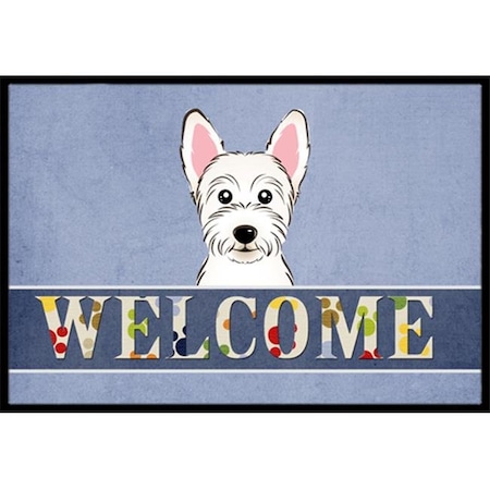 Carolines Treasures Carolines Treasures BB1412MAT Westie Welcome Indoor & Outdoor Mat; 18 x 27 in. BB1412MAT